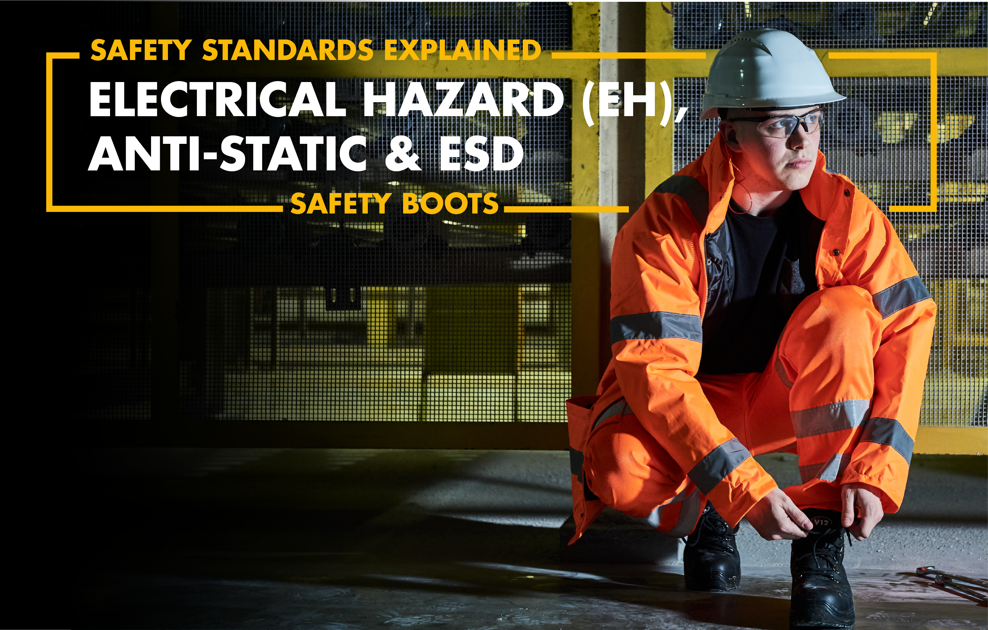 Electrical hazard shop safety shoes